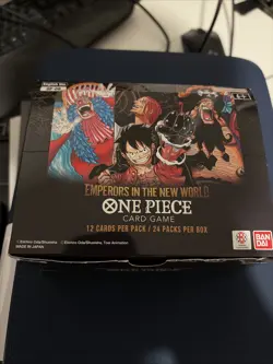 One Piece OP09 Emperors In The New World Booster Box ENGLISH EMPTY - Image 1