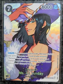 Bandai One Piece TCG Ms. All Sunday OP04-064 SR Alt Art Foil EN 8000/7 - Image 1