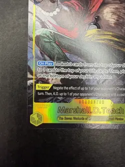Marshall.D.Teach Op16-119 SEC Alt Art The Time To Battle One Piece TCG English - Image 4