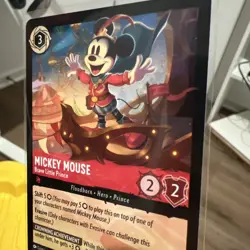 Disney Lorcana Fabled Mickey Mouse - Brave Little Prince 111/204 Legendary Foil - Image 2
