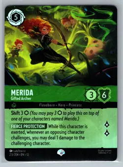 Disney Lorcana TCG Wilds Unknown Merida - Gifted Archer (Epic) 213/204 - Image 1