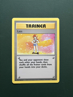 Pokemon TCG Lass 75/102 Base Set Unlimited Regular Rare MP Condition - Image 1