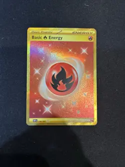 Basic Fire Energy NM GOLD 230/197 SV03: Obsidian Flames Pokemon TCG Holo - Image 1