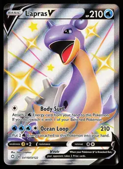Lapras V SV110/SV122 Holo Shining Fates Shiny Vault Pokemon Card - Image 1