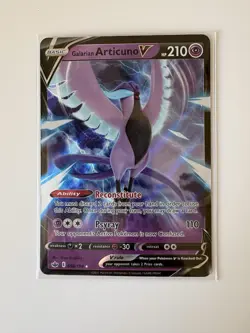 Pokemon TCG Galarian Articuno v Full Art Rare Holo Card 58/198 NM - Image 2