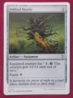 Magic The Gathering MYSTERY BOOSTER 2 MB2 UMBRAL MANTLE artifact card MTG - Image 1