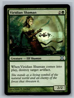 Magic The Gathering 10th Edition Viridian Shaman #308/383 MTG TCG CCG Tenth - Image 1