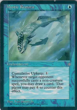 Mystic Remora 87 Common Ice Age Magic: The Gathering Moderately Played - Image 1