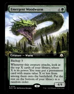 Emergent Woodwurm (Extended Art) 124 R Commander: March of the Machine - Image 1