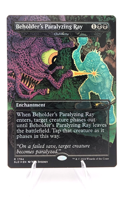 Beholder's Paralyzing Ray - Oubliette (Rainbow Foil) Secret Lair Drop Foil - Image 1