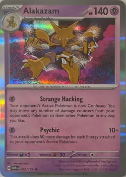 Alakazam 082/167 Rare Twilight Masquerade Pokemon Holo Near Mint - Image 1