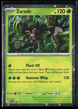 Zarude (Cosmos Holo) 199 Holofoil Holo Rare Scarlet & Violet Promo Pokemon NM - Image 1
