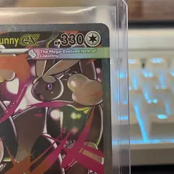 Pokemon Company Mega Lopunny ex 128/094 Me02 Phantasmal Flames SIR FA Holo NM - Image 3