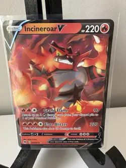 Incineroar V Ultra Rare Champion's Path 08/73 NM Pokemon TCG - Image 1