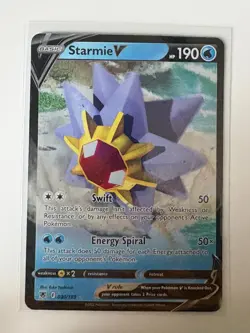Starmie V 030/189 Holo V Rare Astral Radiance Pokemon Holo Near Mint - Image 1