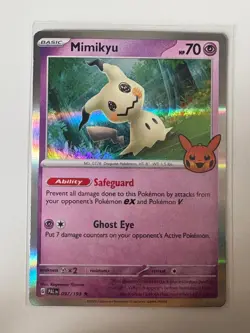 Mimikyu 097/193 Holo Rare Trick or Trade BOOster 2023 Pokemon Holo Near Mint - Image 1