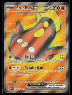 Stunfisk ex 252/217 Ultra Rare Ascended Heroes Pokemon NM - Image 1