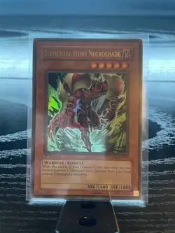 Yugioh Elemental HERO Necroshade YSDJ-EN000 Ultra Rare 1st Ed - Image 1