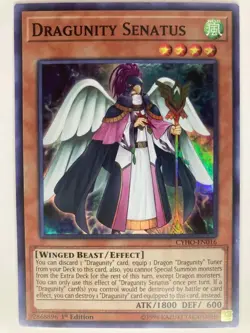 Dragunity Senatus - CYHO-EN016 - Super Rare - 1st Edition - Image 1