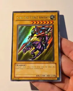 Yugioh Gaia The Fierce Knight LOB-006 2002 Original Ultra Rare LP - Image 3