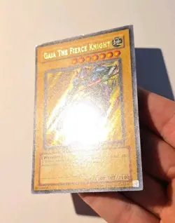 Yugioh Gaia The Fierce Knight LOB-006 2002 Original Ultra Rare LP - Image 4