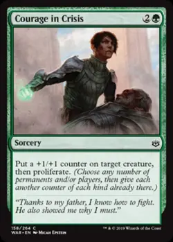 Courage in Crisis -Foil Near Mint MTG War of the Spark - Image 1