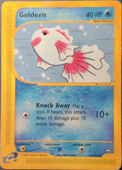 Nintendo Pokemon TCG Goldeen 78/147 Aquapolis Regular Common 40HP English - Image 1