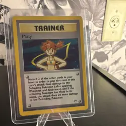 Pokemon TCG Gym Heroes Misty 018/132 Trainer Holo Rare Unlimited Edition EN - Image 1