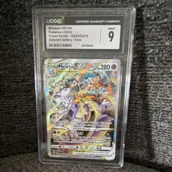 Pokemon TCG Mewtwo VSTAR GG44/GG70 Crown Zenith Galarian Gallery Holo CGC 9 🔮 - Image 1
