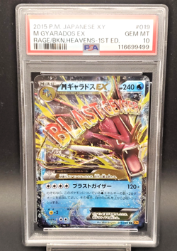 PSA 10 M Gyarados ex 1st Ed 019 XY Rage of the Broken Heavens Japanese Pokemon - Image 2