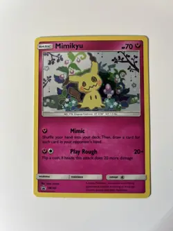 Pokemon Sun & Moon Mimikyu SM163 Holo Black Star Promo - Image 1