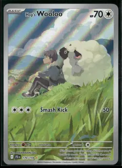 Pokemon Hop's Wooloo Illustration Rare 170/159 JTG SV09: Journey Together NM - Image 1