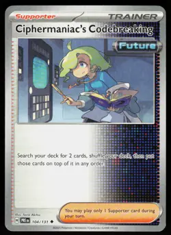 Ciphermaniac's Codebreaking 104/131 Uncommon Prismatic Evolutions Pokemon NM - Image 1