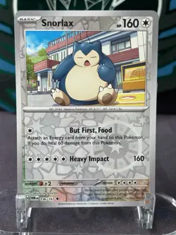 Pokemon Snorlax Twilight Masquerade #136/167 Uncommon Reverse Holo Near Mint - Image 1