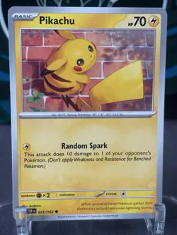Pokemon Pikachu Temporal Forces #051/162 Common Near Mint - Image 1