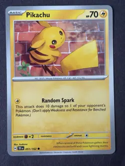 Pokemon Pikachu Temporal Forces #051/162 Common Near Mint - Image 2