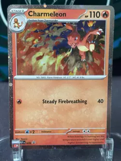 Pokemon Charmeleon Mega Evolution Promo #079 Promo Cosmos Holo Near Mint - Image 1
