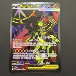 Pokemon TCG Mega Zygarde EX 104/088 Full Art Holo 310 HP Dragon Mega - Image 1