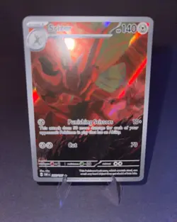 Pokemon TCG Scizor 205/197 SV03 Obsidian Flames Full Art Holo Ill Rare ENG - Image 1
