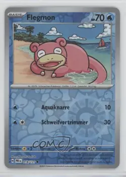 Slowpoke German Reverse Foil Pokemon Prismatic Evolutions PRE #018 - Image 1