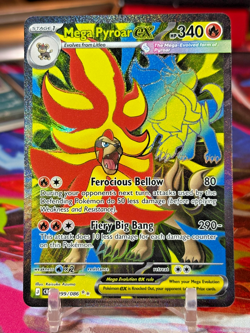 Pokemon TCG Chaos Rising MEGA PYROAR ex 099/086 - Image 1