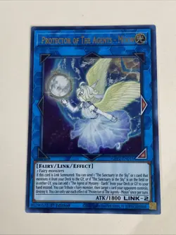 Yugioh Protector of the Agents Moon x 3 - 1st Edition Ultra Rare NM Free Holo A - Image 2