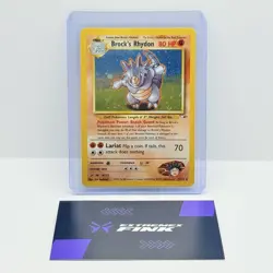 CARTA POKEMON BROCK‘S RHYDON HOLO 2/132 - ENG - GYM CHALLENGE - NEAR MINT - Image 1