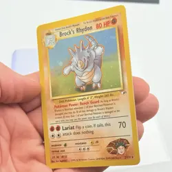 CARTA POKEMON BROCK‘S RHYDON HOLO 2/132 - ENG - GYM CHALLENGE - NEAR MINT - Image 4