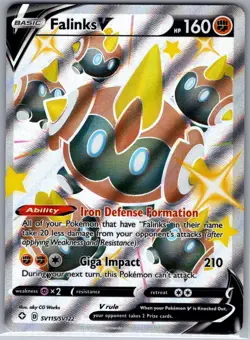 Falinks V SV115/SV122 Shining Fates: Shiny Vault - Pokemon Card - NM - Image 1