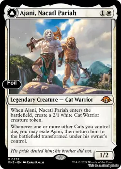 Ajani, Nacatl Pariah MTG Foil Modern Horizons 3 Mythic NM Pck Fresh - Image 1