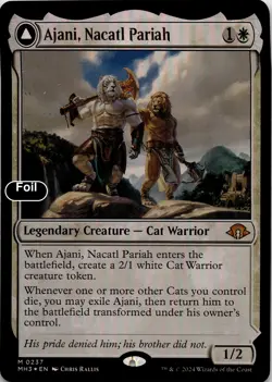 Ajani, Nacatl Pariah MTG Foil Modern Horizons 3 Mythic NM Pck Fresh - Image 3