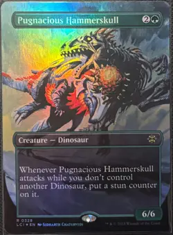 MTG Lost Caverns of Ixalan Pugnacious Hammerskull Borderless Foil (Rare) - Image 1