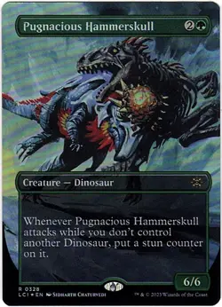 MTG Lost Caverns of Ixalan Pugnacious Hammerskull Borderless Foil (Rare) - Image 2