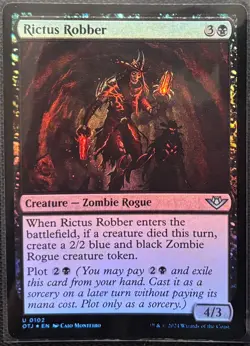 MTG Outlaws of Thunder Junction Rictus Robber Foil (Uncommon) - Image 1